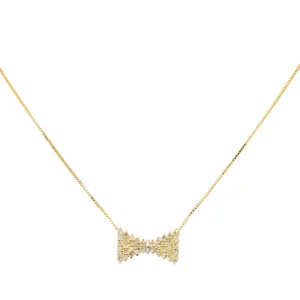 Collier Pendentif Or jaune, Or blanc Diamant