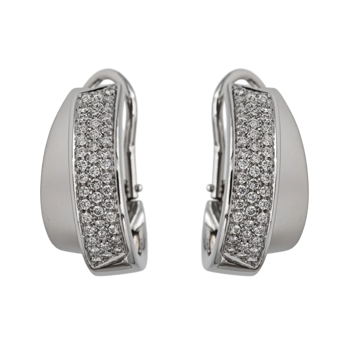 Giorgio visconti Boucles d'oreilles Or blanc Diamant – Image 2