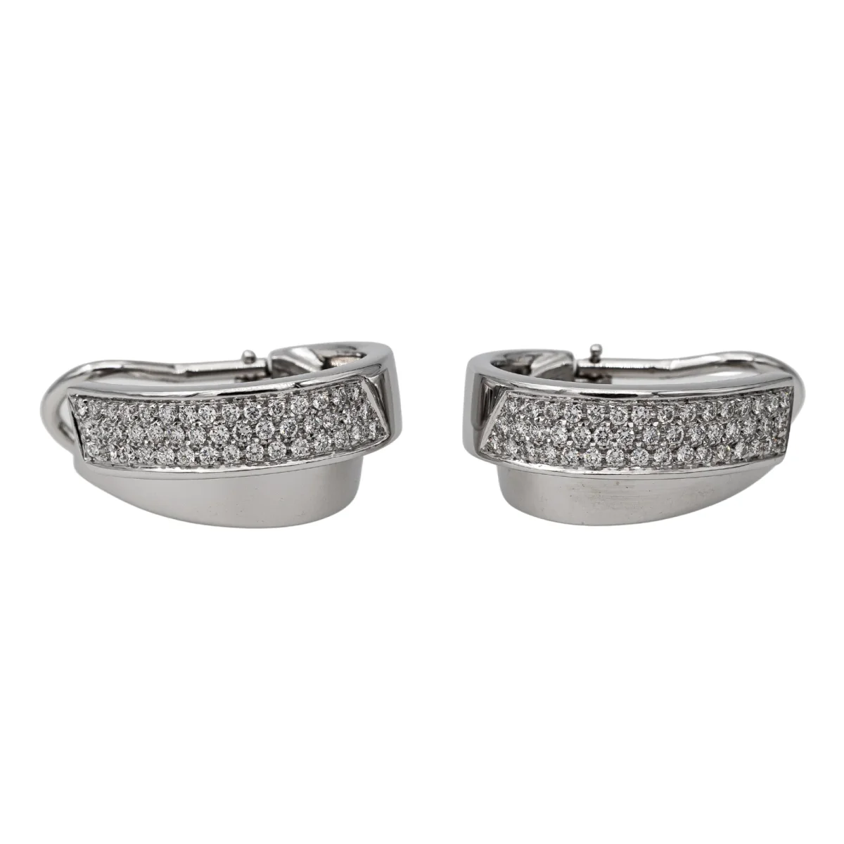 Giorgio visconti Boucles d'oreilles Or blanc Diamant – Image 4