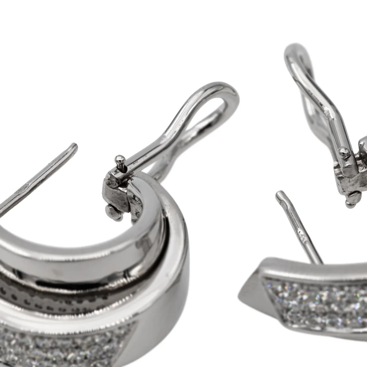 Giorgio visconti Boucles d'oreilles Or blanc Diamant – Image 8