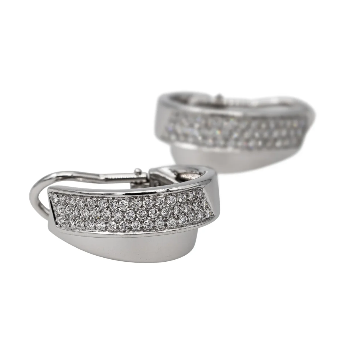 Giorgio visconti Boucles d'oreilles Or blanc Diamant – Image 9