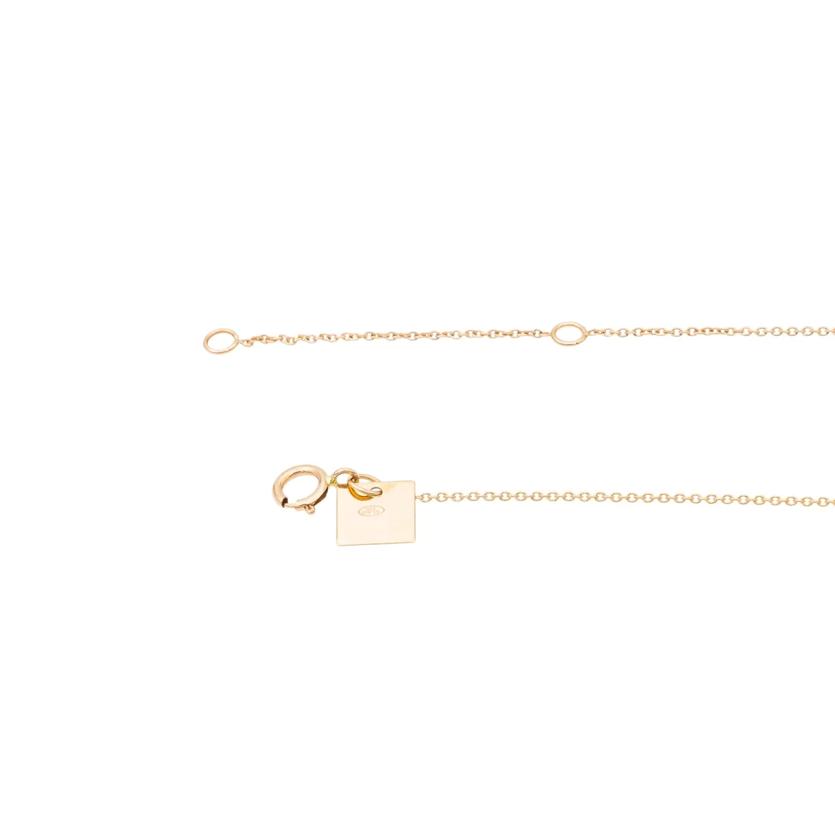 Ginette ny Collier Mini ever disc Or rose Diamant – Image 7