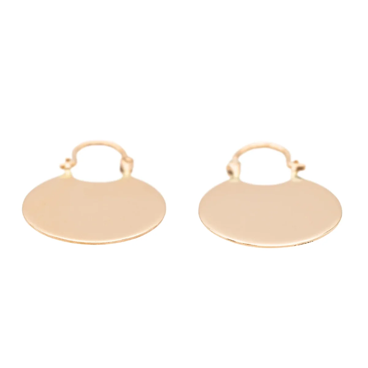 Ginette ny Boucles d'oreilles Donuts hoops Or rose – Image 4