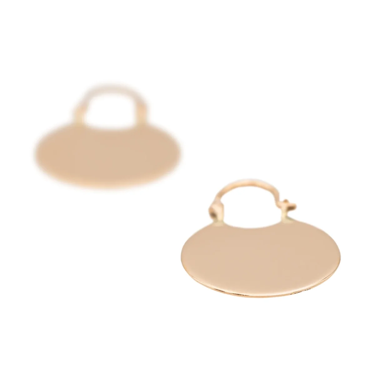 Ginette ny Boucles d'oreilles Donuts hoops Or rose – Image 8