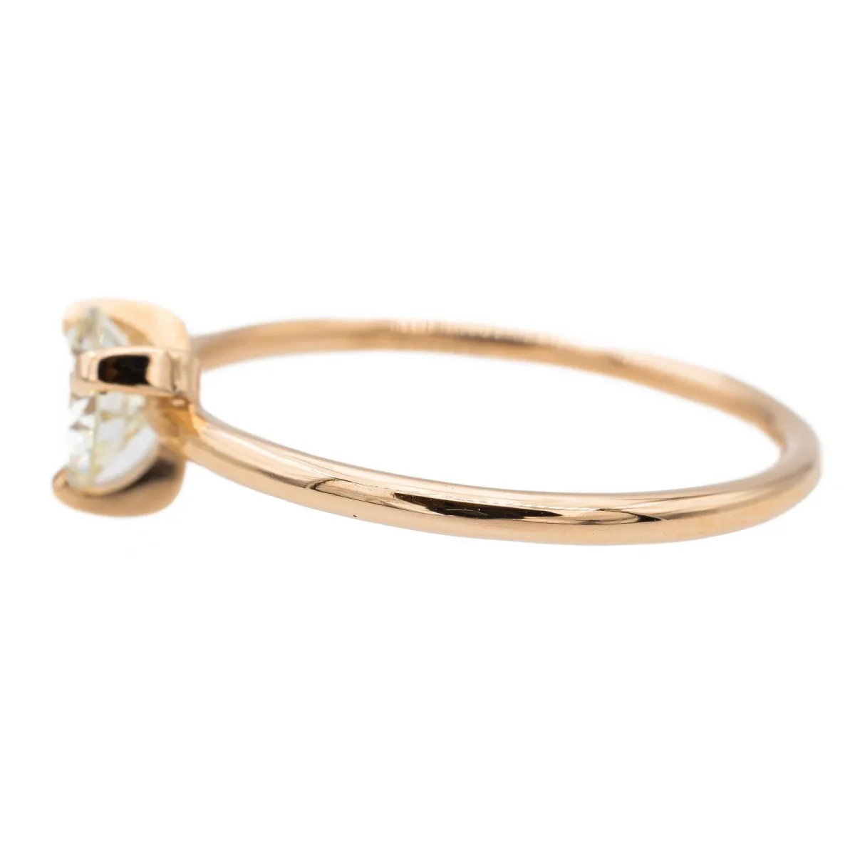 Ginette ny Bague Solitaire Be mine maria large engagement ring Or rose Diamant – Image 5