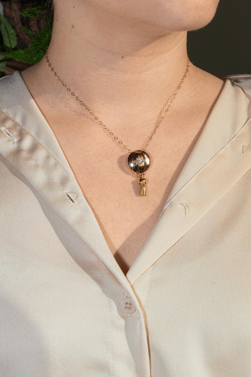 Collier Pendentif Or rose Diamant – Image 3