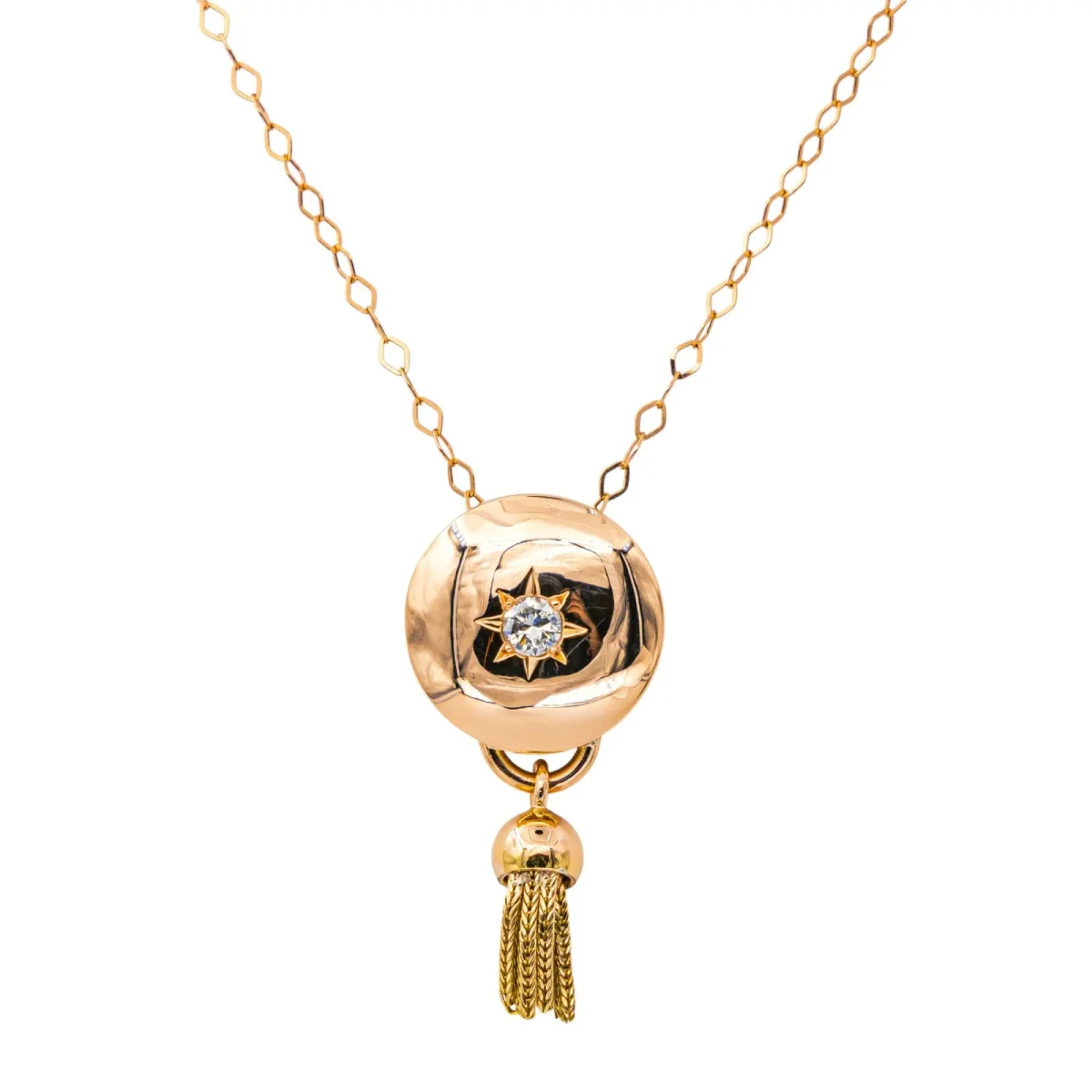 Collier Pendentif Or rose Diamant – Image 5