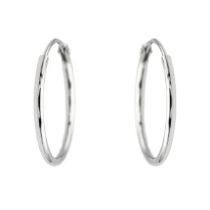 Boucles d'oreilles Créoles Or blanc