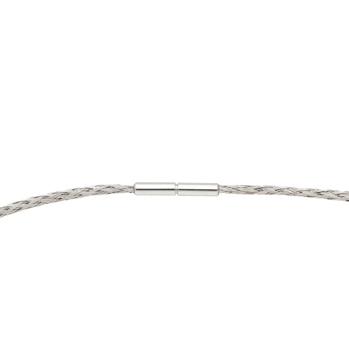 Collier Tressé Or blanc – Image 5