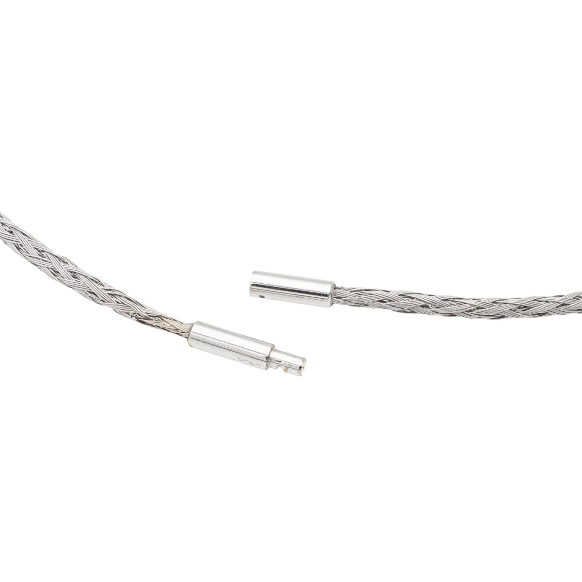 Collier Tressé Or blanc – Image 8