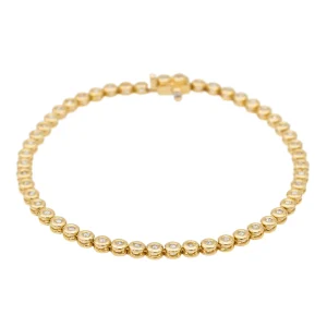 Bracelet Ligne Or jaune Diamant