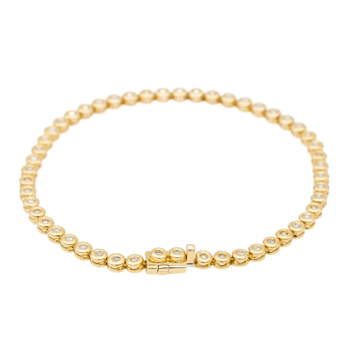 Bracelet Ligne Or jaune Diamant – Image 4