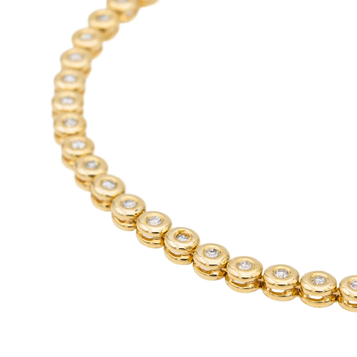 Bracelet Ligne Or jaune Diamant – Image 5