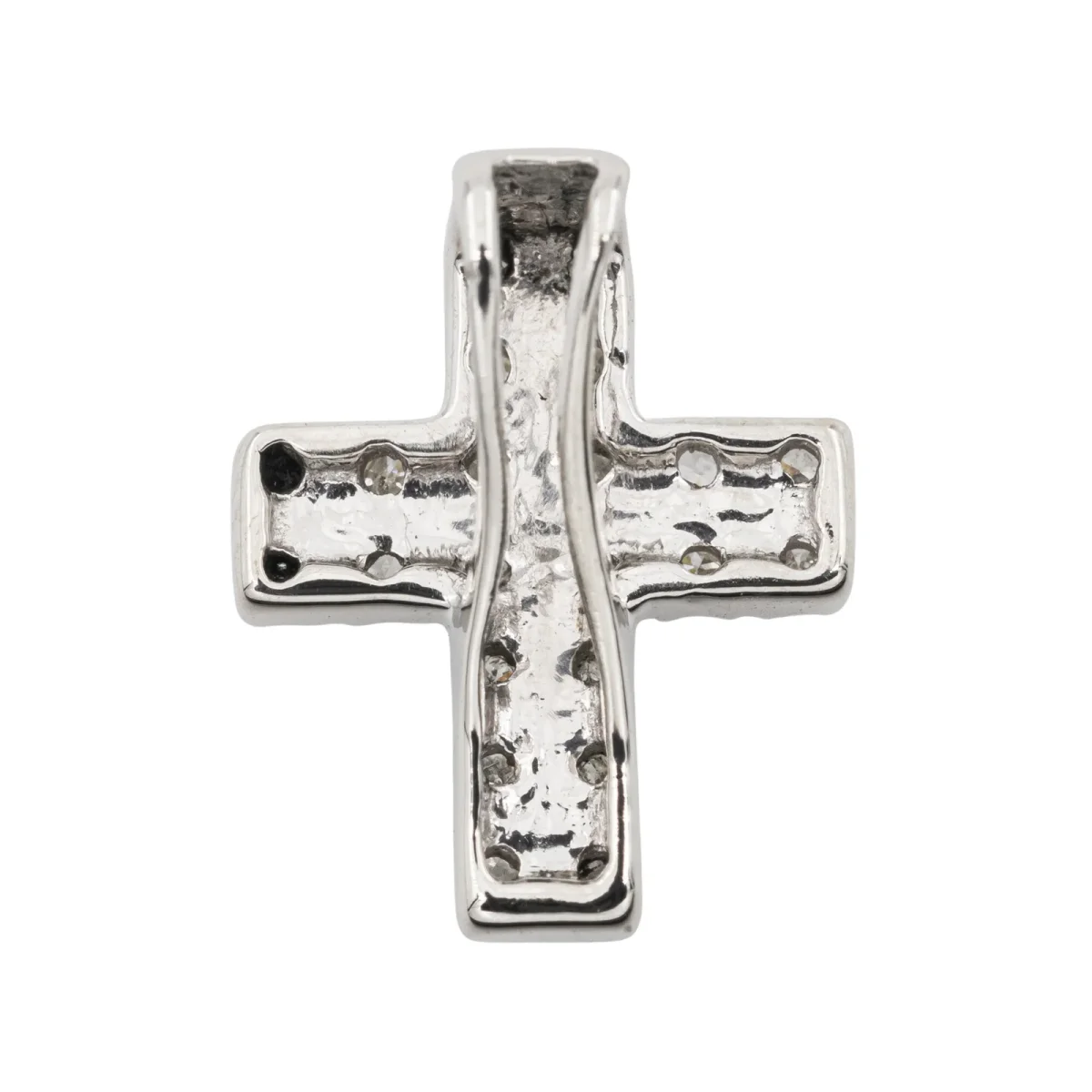 Pendentif Religieux Or blanc Diamant – Image 3