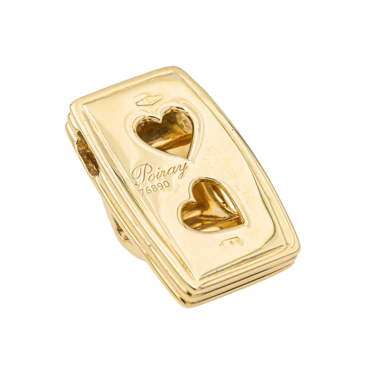 Poiray Pendentif Godron Or jaune Diamant – Image 3