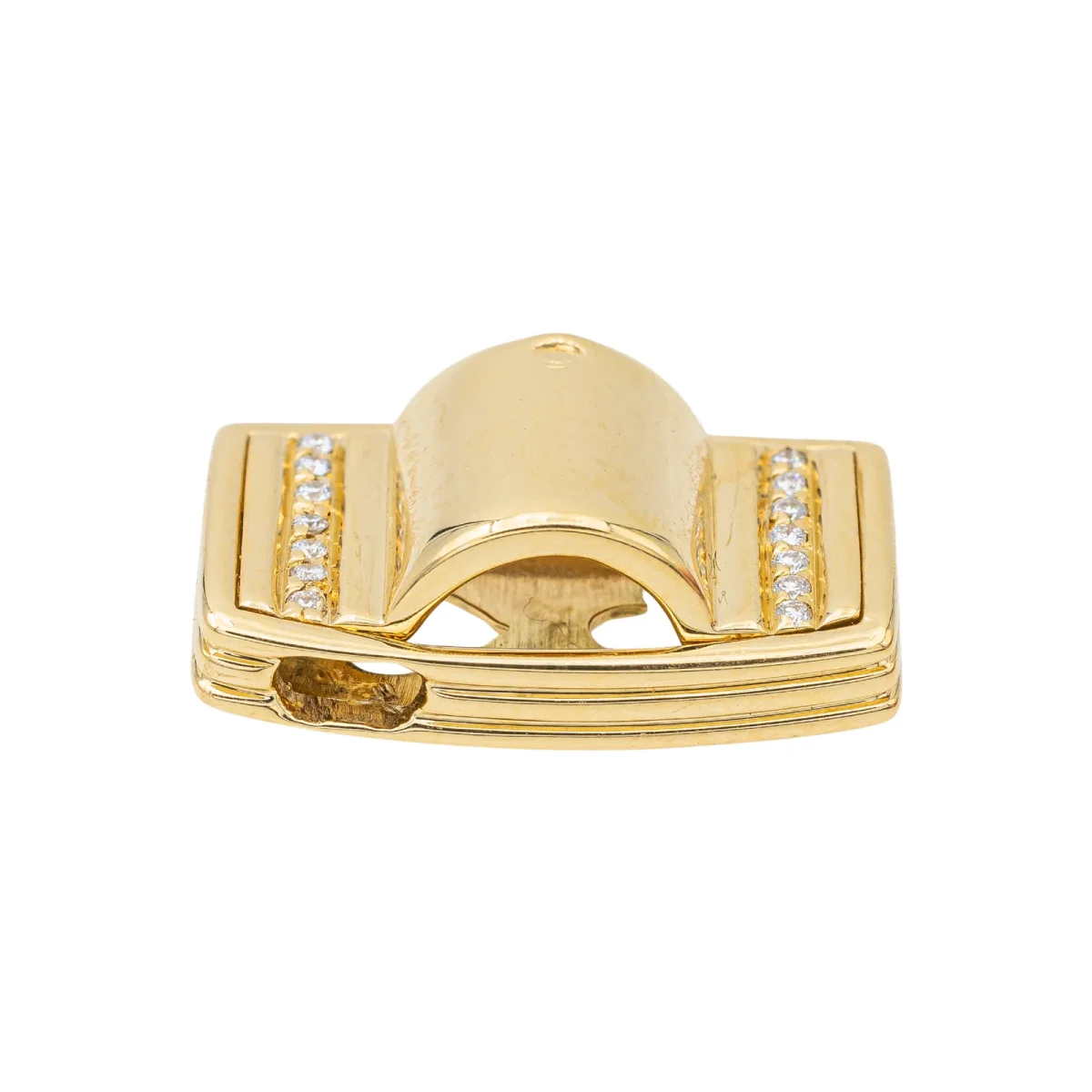 Poiray Pendentif Godron Or jaune Diamant – Image 6