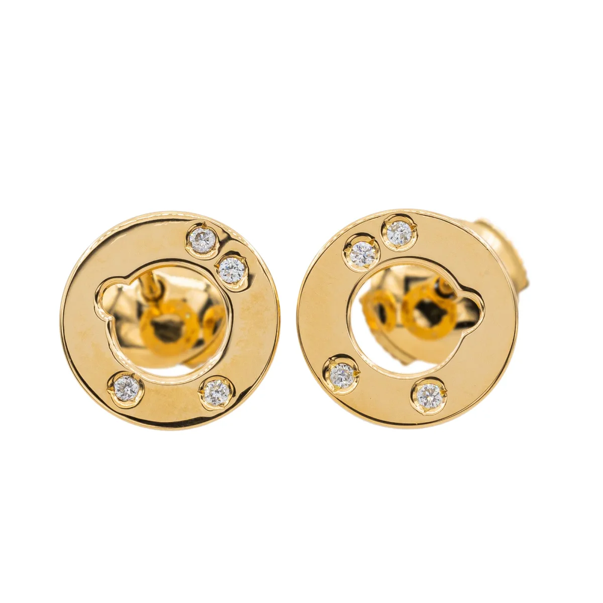 Dinh van Boucles d'oreilles Cible Or jaune Diamant – Image 4