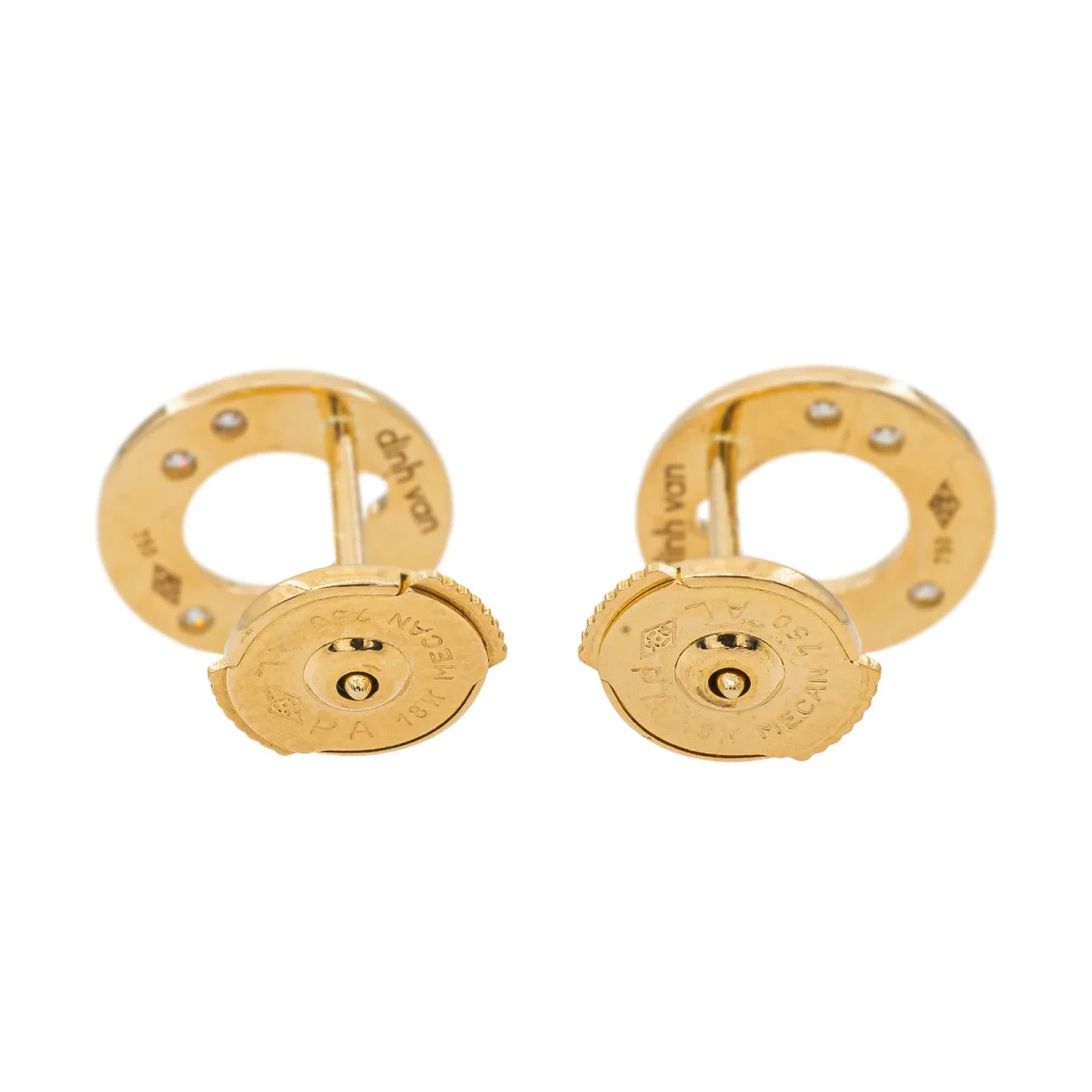 Dinh van Boucles d'oreilles Cible Or jaune Diamant – Image 6