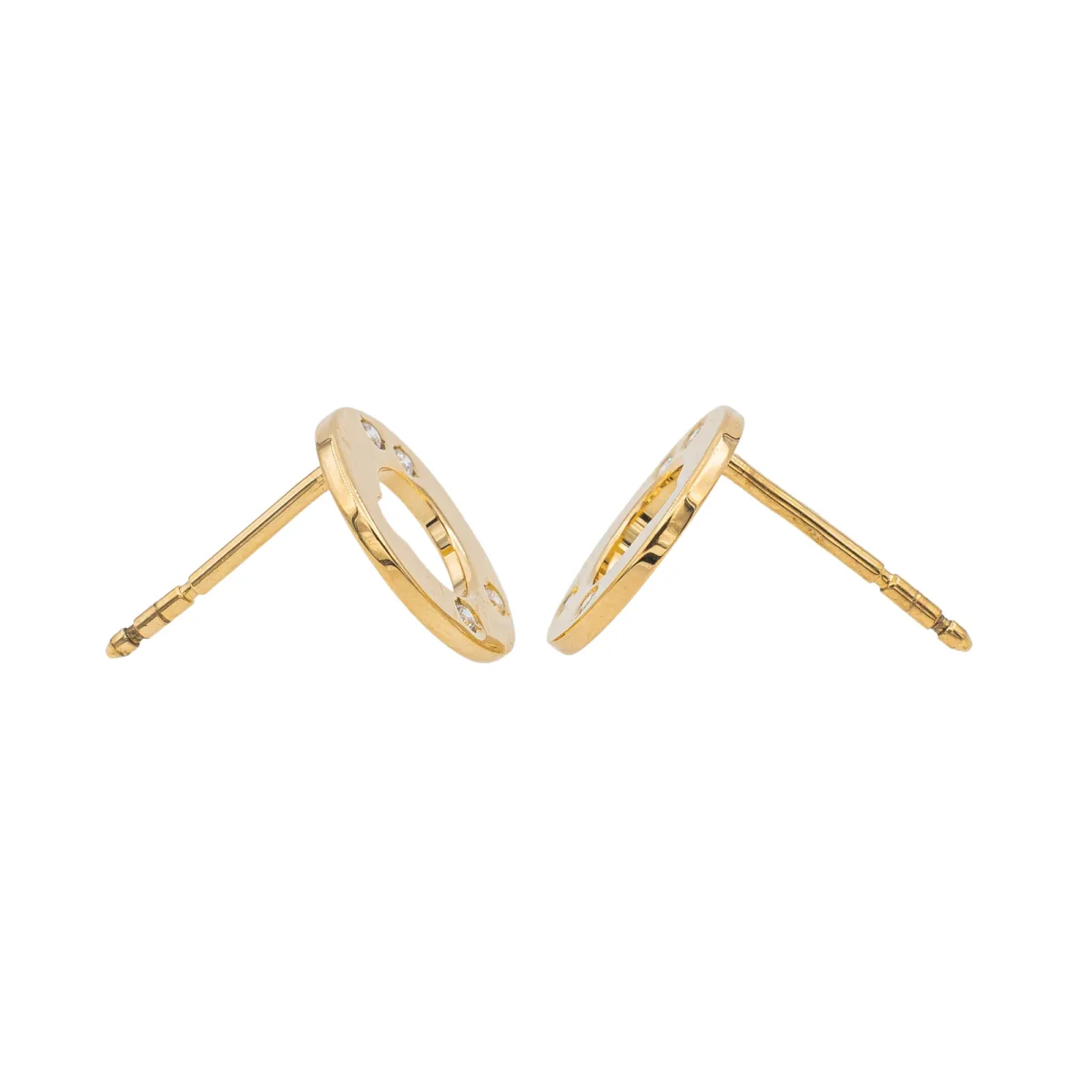 Dinh van Boucles d'oreilles Cible Or jaune Diamant – Image 8