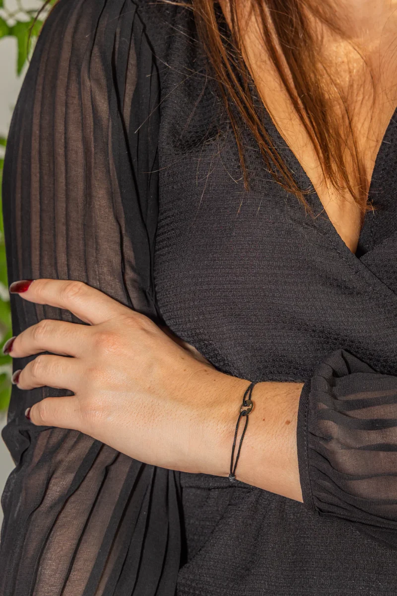 Arthus bertrand Bracelet Cordon Or blanc – Image 3