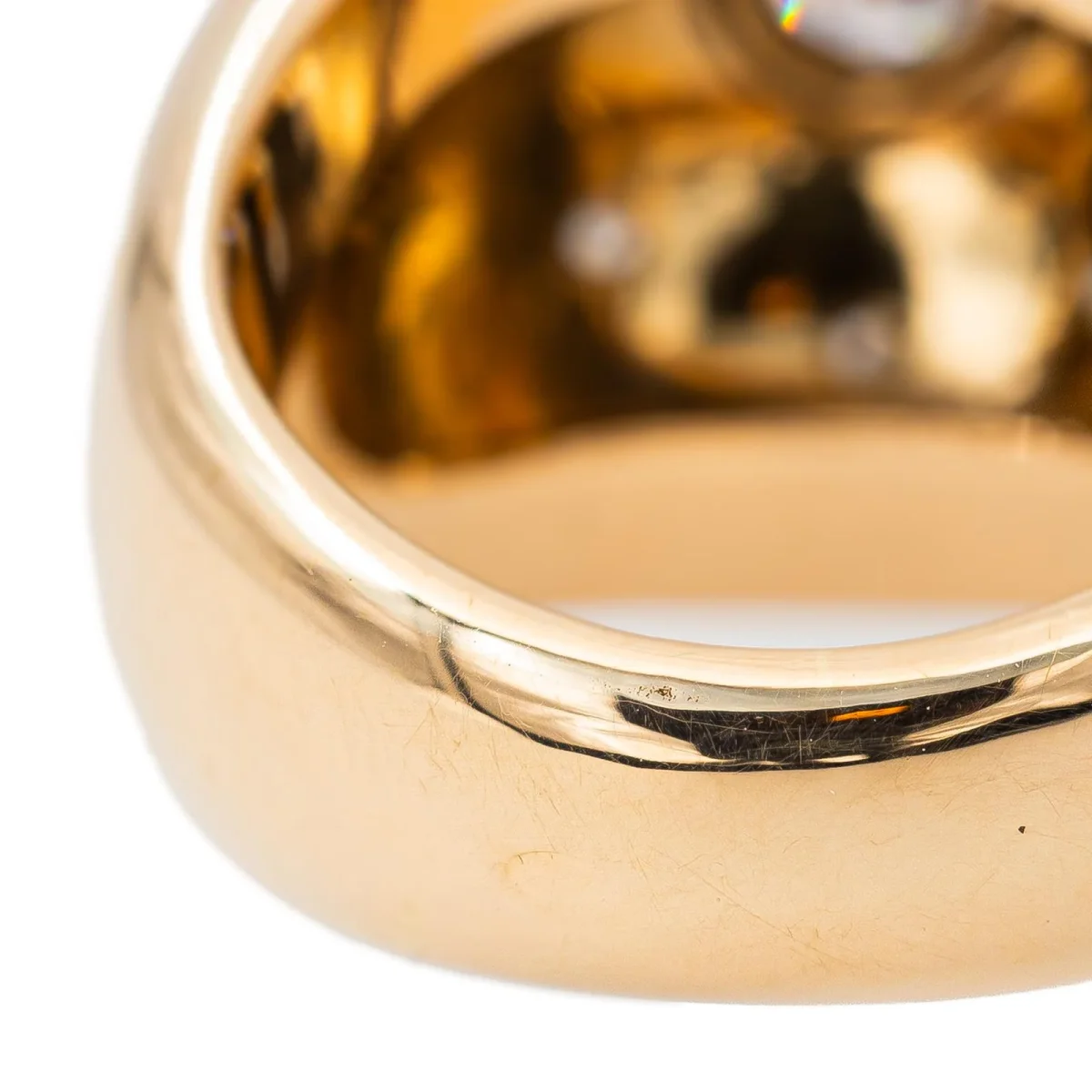 Bague Bombée Or rose Diamant – Image 7