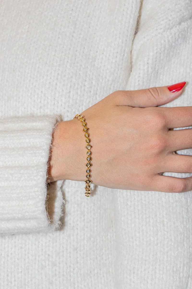 Bracelet Or jaune Diamant – Image 3