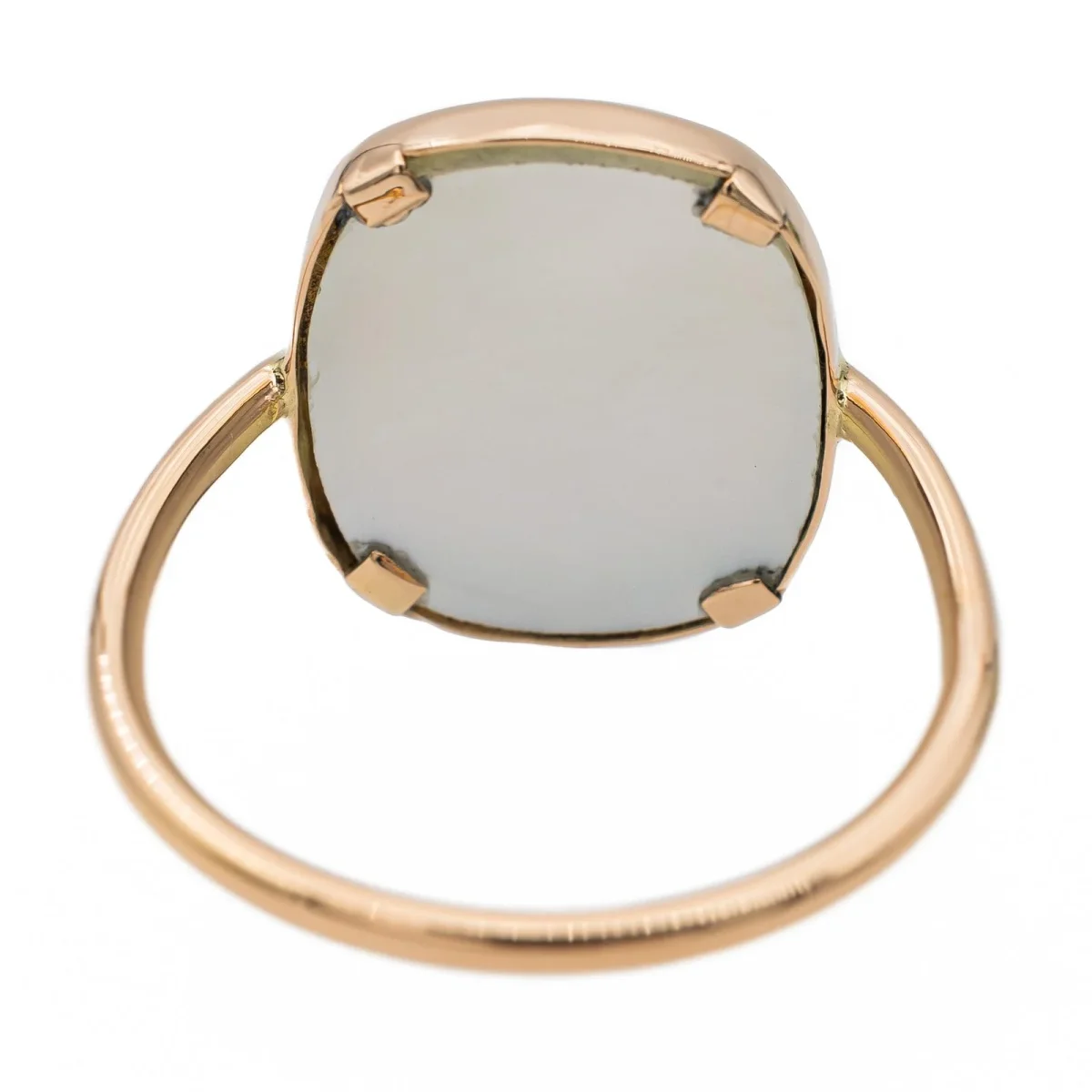 Ginette ny Bague White mop antique Or rose Nacre – Image 6