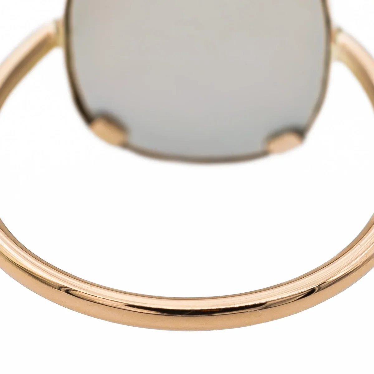 Ginette ny Bague White mop antique Or rose Nacre – Image 7