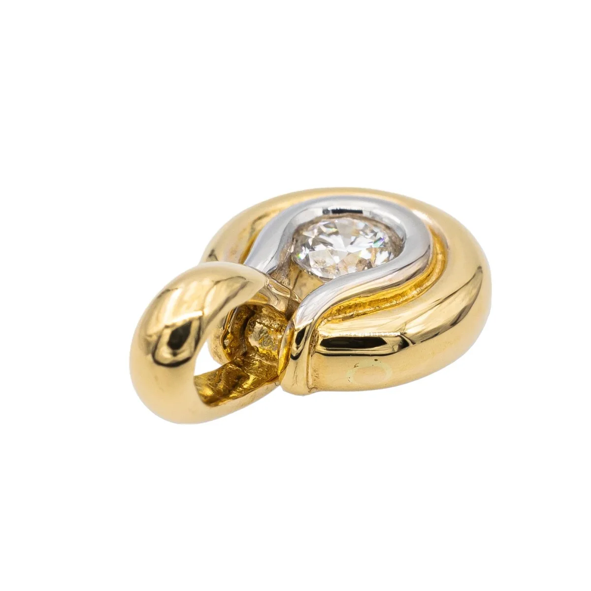 Pendentif Or jaune, Or blanc Diamant – Image 7