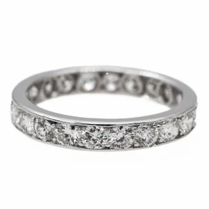 Bague Alliance Platine Diamant