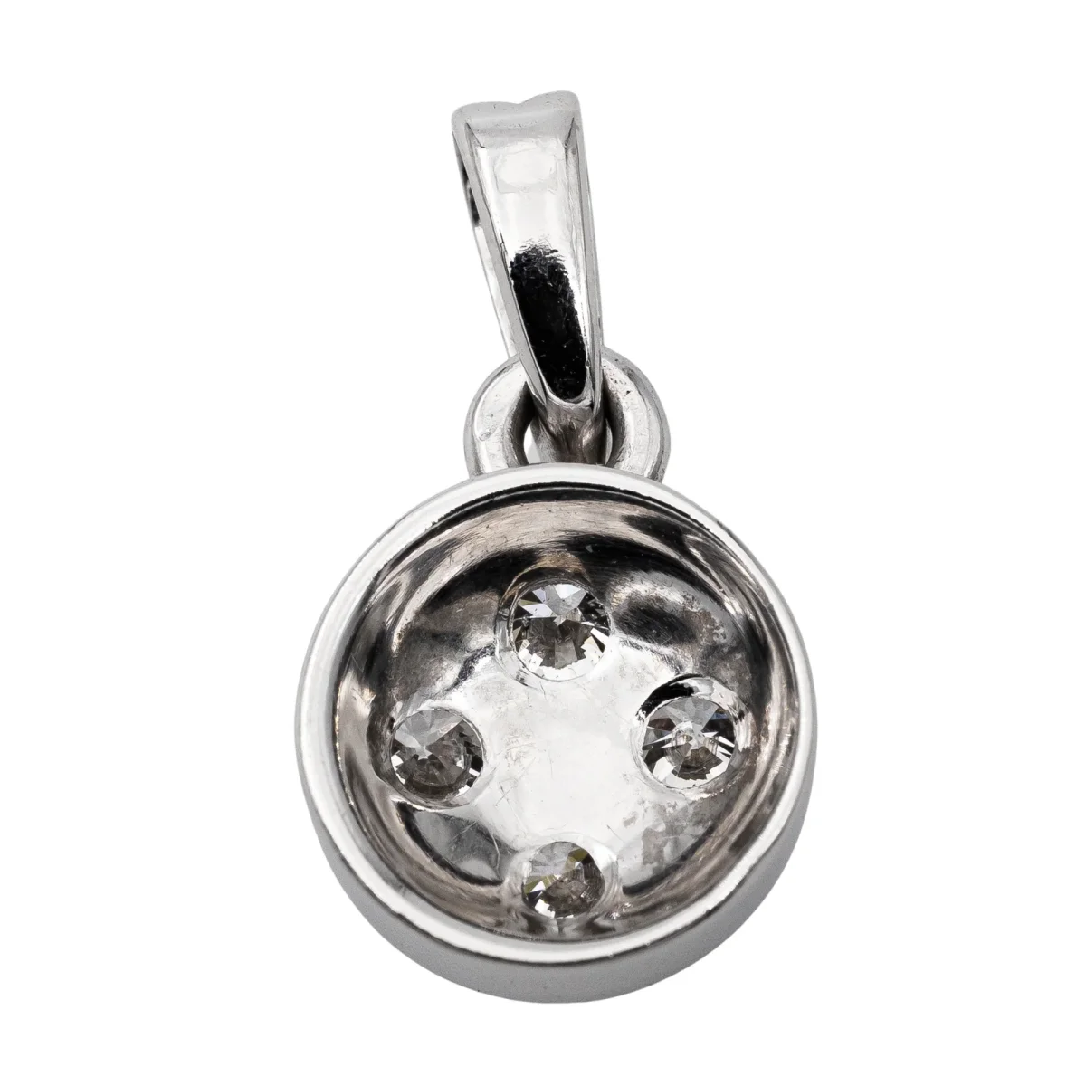 Pendentif Or blanc Diamant – Image 4