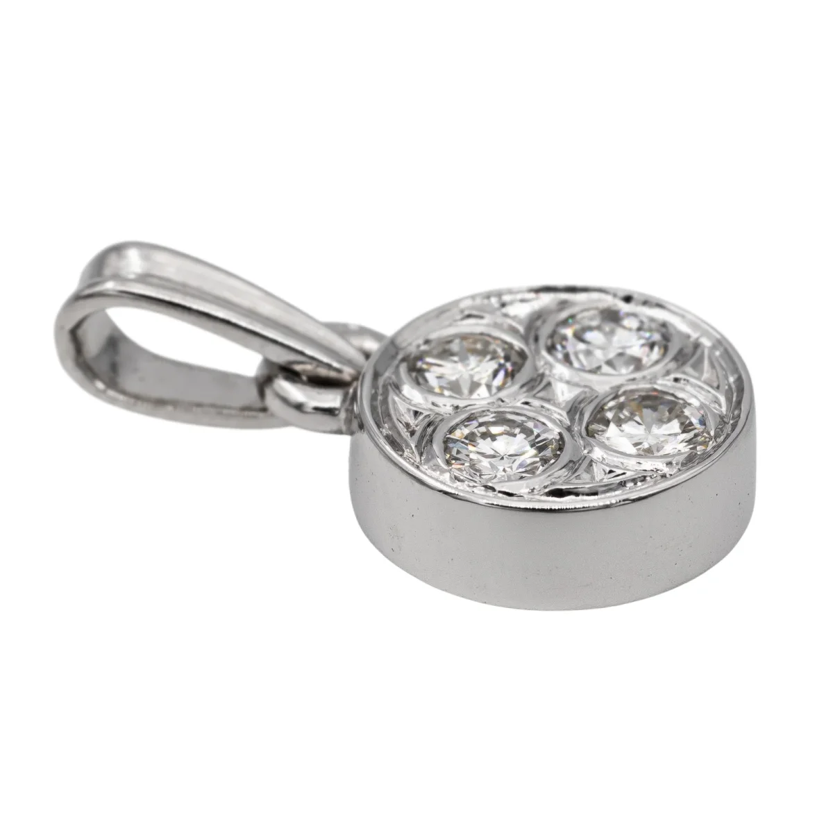 Pendentif Or blanc Diamant – Image 6