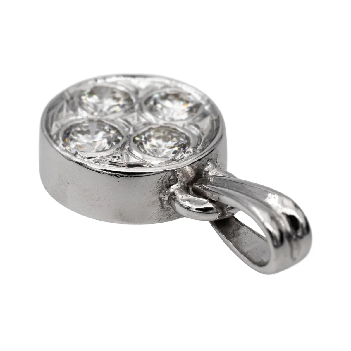 Pendentif Or blanc Diamant – Image 7