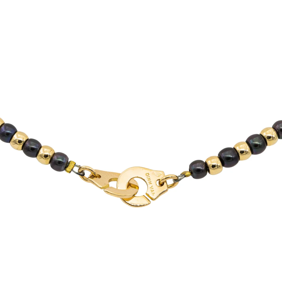 Dinh van Collier Menottes Or jaune Perle – Image 4
