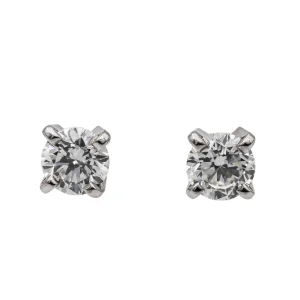 Mauboussin Boucles d'oreilles Puces  Or blanc Diamant