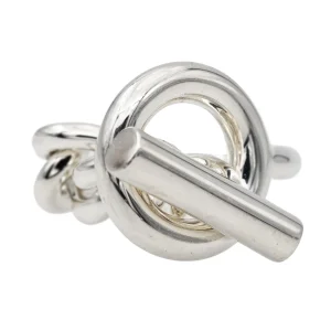 Hermès Bague Cocktail Croisette Argent
