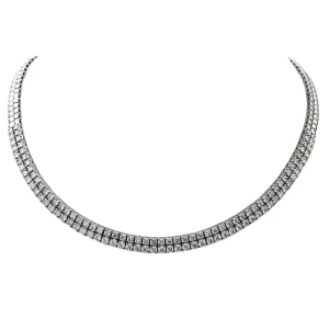 Collier Rivière Or blanc Diamant