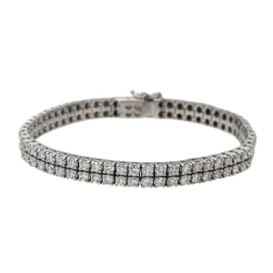 Bracelet Ligne Or blanc Diamant
