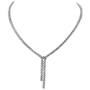 Collier Rivière Or blanc Diamant