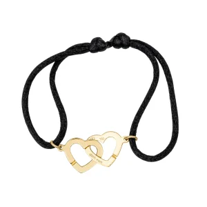 Dinh van Bracelet Coeur Double cœur Or jaune