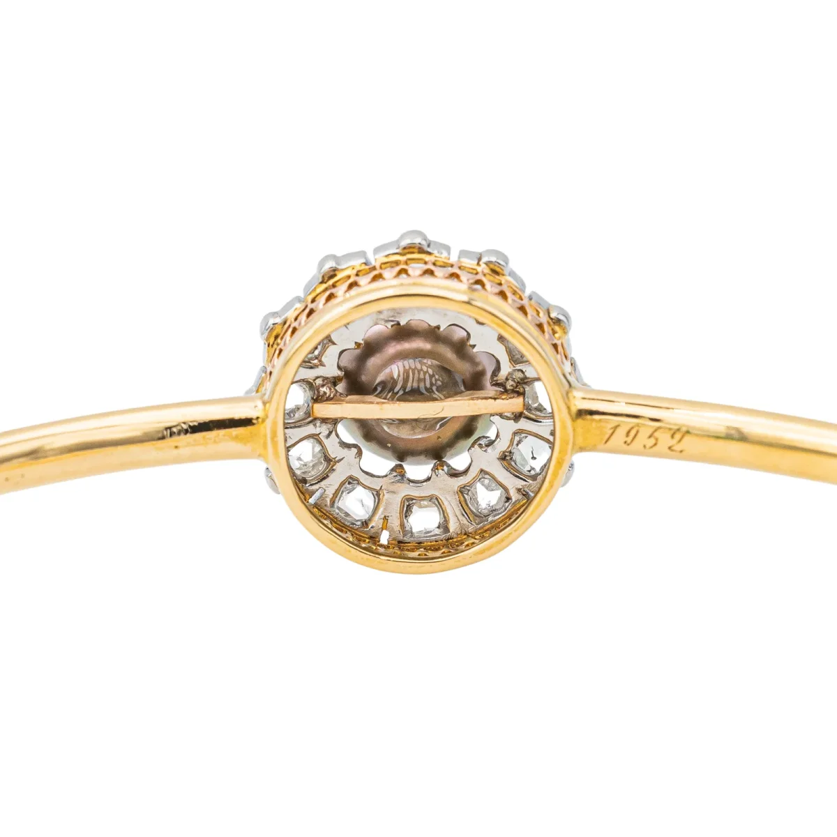 Bracelet Jonc Or jaune, Or rose, Or blanc Perle, Diamant – Image 5