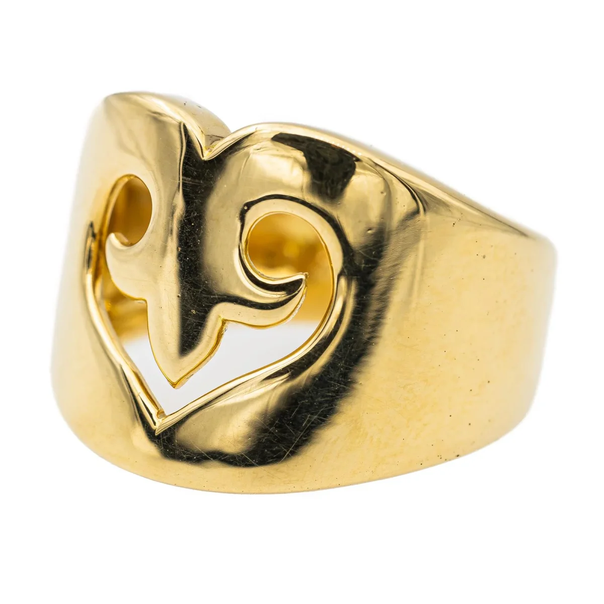 O.j. perrin Bague Cocktail Cœur légende Or jaune – Image 4
