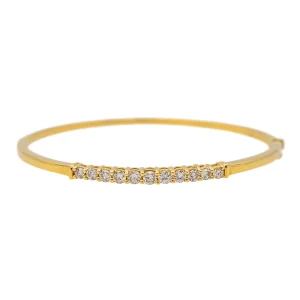 Bracelet Jonc Or jaune Diamant