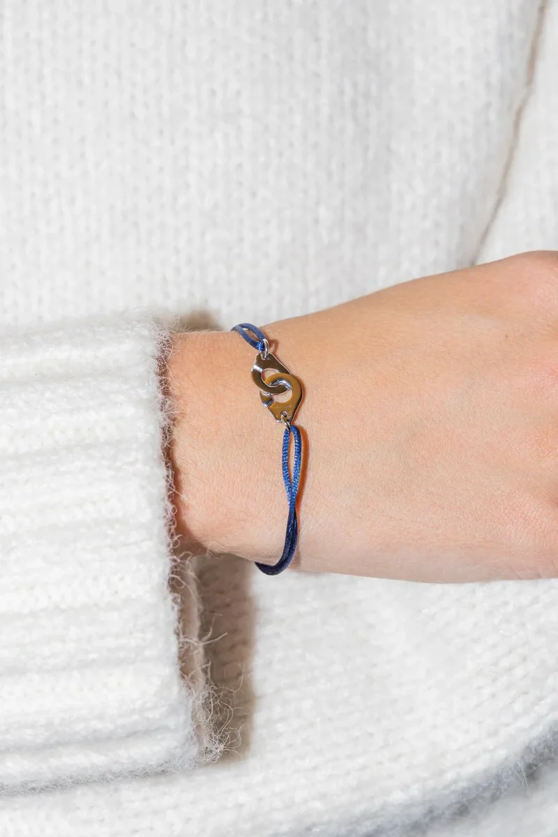 Dinh van Bracelet Cordon Menottes Or blanc – Image 3