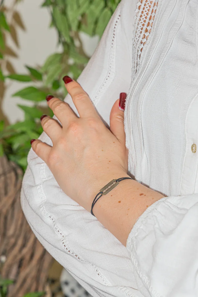 Dinh van Bracelet Cordon Lame de rasoir Or blanc – Image 3