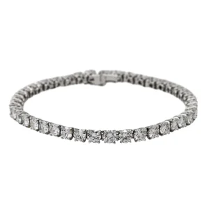 Ligne Bracelet Ligne Or blanc Diamant