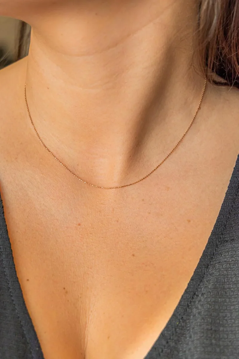 Collier Chaîne Or rose – Image 3