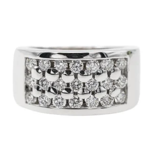 Bague Cocktail Or blanc Diamant