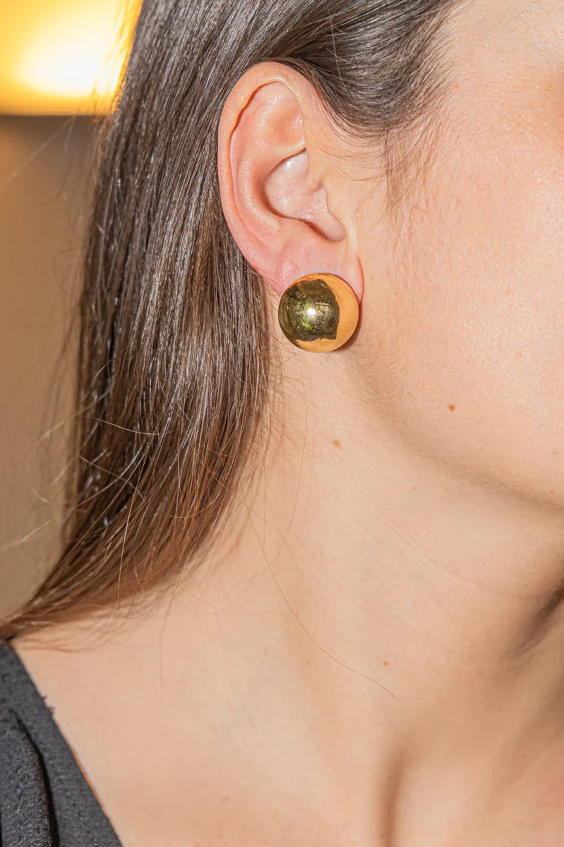 Boucles d'oreilles Clips Or jaune – Image 3