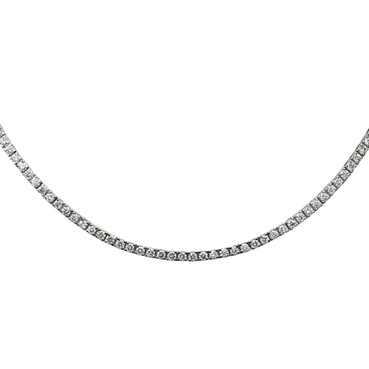 Collier Rivière Or blanc Diamant – Image 4